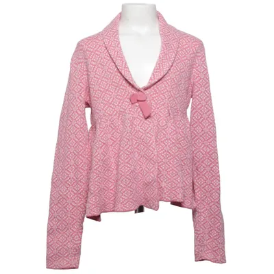 Wrap cardigan (Pink, White) from Mywear Young Cotton