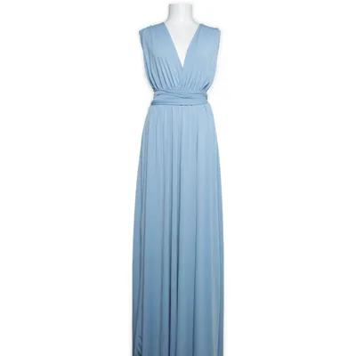 Halterneckklänning (Blå) från H&M Modern Classic Polyester, Elastan