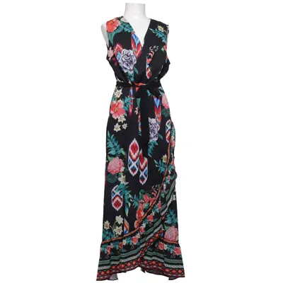Maxi jurk (Zwart, Meerkleurig) van Happi Polyester