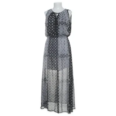Maxi jurk (Zwart, Wit, Meerkleurig) van Jean Pascale Katoen, Polyester