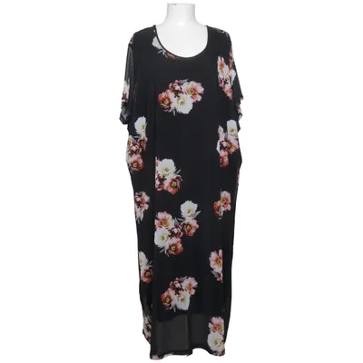 Klänning (Svart, Flerfärgad) från Adia Elastan, Polyester, Viskos