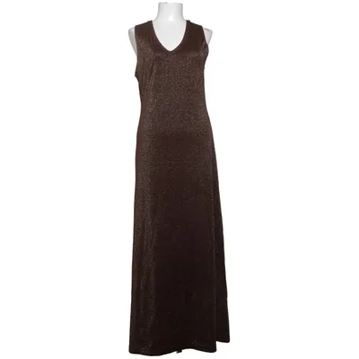 Maxi dress (Brown, Gold) from Kaffe Elastane, Metallic fiber, Polyester