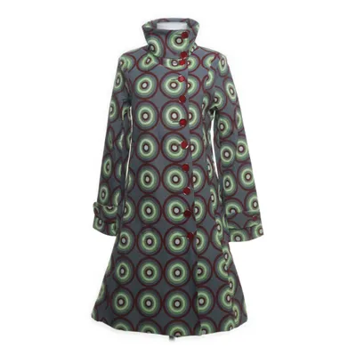 Coat (Gray, Multicolored) from Desigual Acetate, Polyester, Viscose