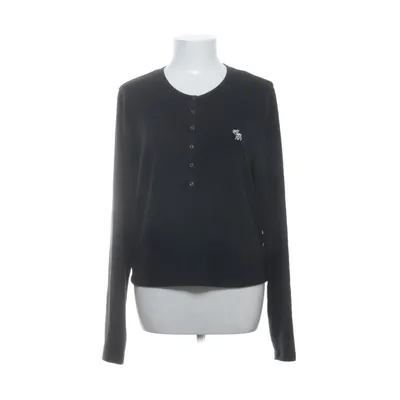 Långärmad t-shirt (Svart) från Abercrombie & Fitch Elastan, Polyester, Viskos