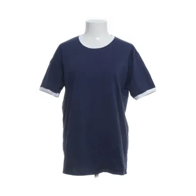 T-shirt (Blue, White) from Fruit of the Loom Cotton