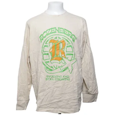 Lange mouwen shirt (Beige, Meerkleurig)