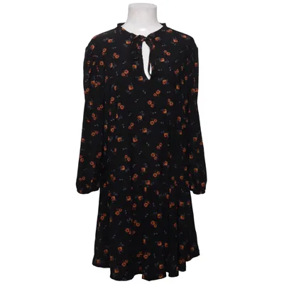 Kjole (Sort, Orange, Flerfarvet) fra Ladies Wear Elastan, Polyester