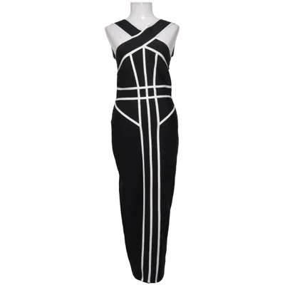 Kleid (Schwarz, Weiß) von Karen Millen Elasthan, Recyceltes Polyester