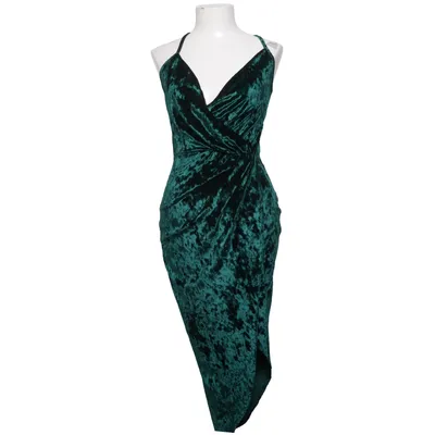 Omlottklänning (Crushed Velvet Wrap Dress) från NLY One Elastan, Polyester