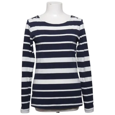 T-shirt à manches longues (Bleu, Blanc) de Casual by Ellos Coton, Élasthane
