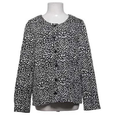 Cardigan (Sort, Hvid) fra Åshild Bomuld, Elastan, Polyester