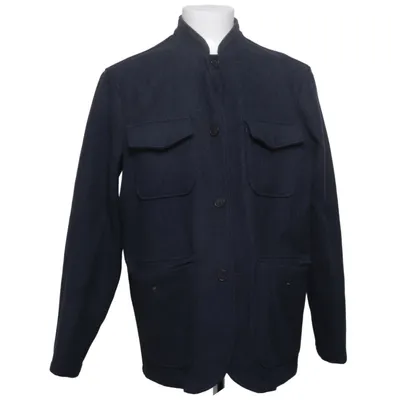 Overshirt (Blue) from A Day's March Polyamide, Wool