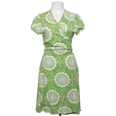 Wrap dress (Green, White) from Nanso Cotton, Elastane, Modal