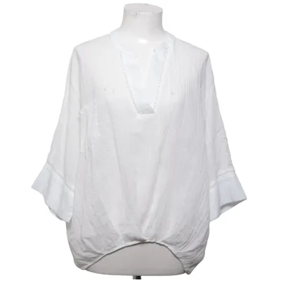 Blus (Vit) från Morghy Art Stylist Bomull, Linne, Silke