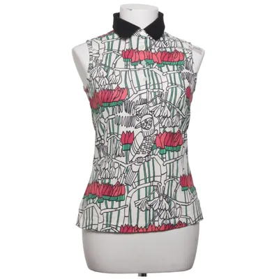 Top (White, Red, Green) from Jim Thompson Cotton, Elastane