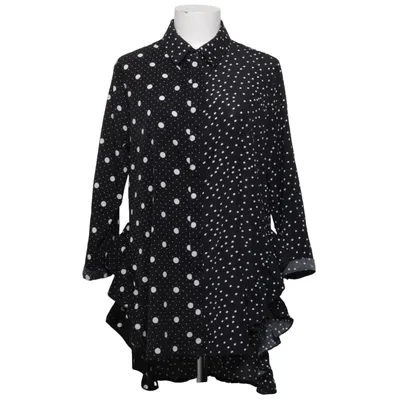 Blouse (Zwart, Wit) van Angeleye Elastaan, Polyester