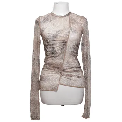 Haut (Marron, Beige) de H&M Studio Élasthane, Polyamide