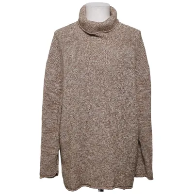 Turtleneck (Brown, White) from Sinclair by KappAhl Cotton