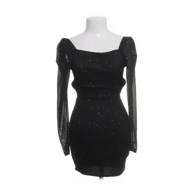 Jurk (Zwart, Zilver) Elastaan, Polyester