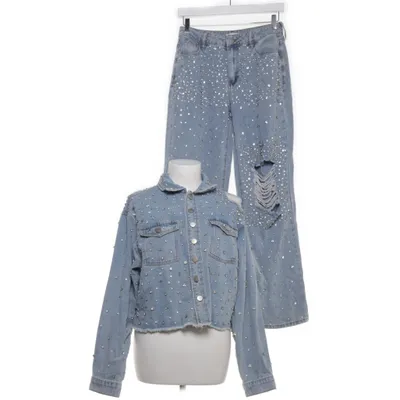 Set (Blå) från Fashion Nova Bomull, Polyester, Viskos
