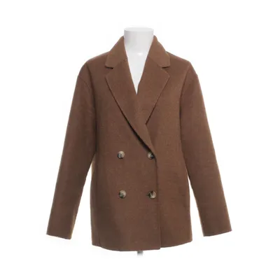 Sømandsjakke (Brun) fra Selected Femme Polyester, Uld, Genanvendt bomuld