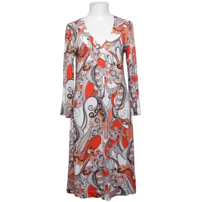 Kjole (Rød, Hvid, Flerfarvet) fra Vera Velour Elastan, Viscose