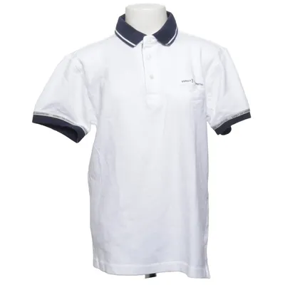 Polo shirt (White, Blue) from Nukutavake Cotton