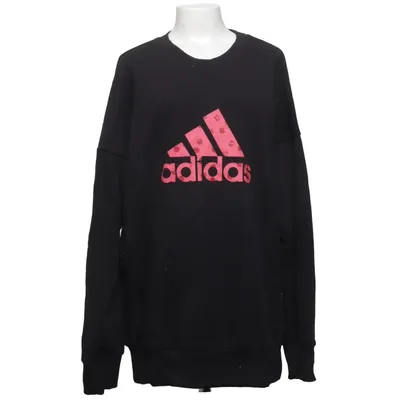 Sweatshirt (Zwart, Roze) van Adidas Katoen, Gerecycled polyester