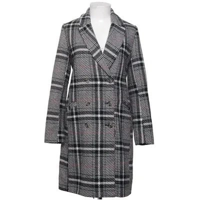 Coat (Black, White, Red) from Sinsay Elastane, Polyester, Viscose