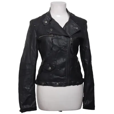 Bikerjacka (Svart) från Softy Outerwear Collection Polyester, Polyuretan, Viskos