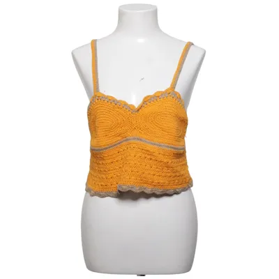 Crop top (Geel, Grijs) van Ichi Katoen
