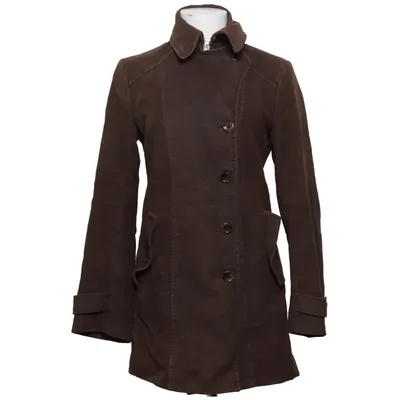 Frakke (Brun) fra Massimo Dutti Woman Bomuld