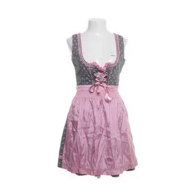 Dirndl (Grijs, Meerkleurig) van Marjo Katoen, Nylon, Polyester