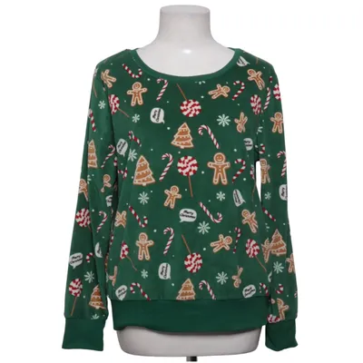 Weihnachtspullover (Grün, Mehrfarbig) von VRS Woman Polyester