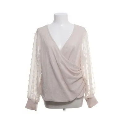 Wikkelblouse (Beige) van Shein Curve Polyester