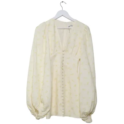 Dress (Yellow, White) from Adoore Elastane, Polyester