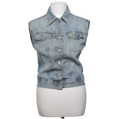 Gilet en jean (Bleu) de Crocker Coton