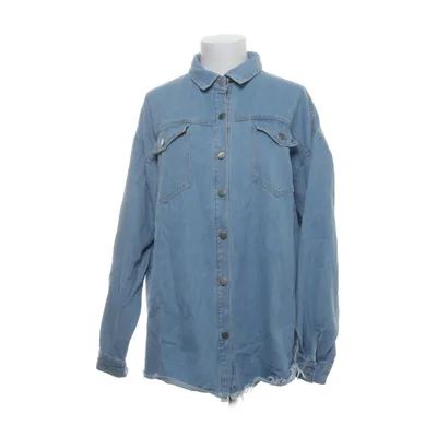 Denim blouse (Blauw) van Jeans Katoen, Polyester