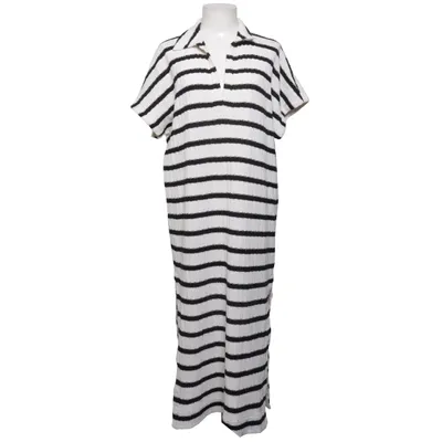 Jurk (Wit, Zwart) van Massimo Dutti Katoen, Polyester