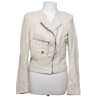 Biker jacket (Beige) from Dept Denim Department Cotton, Leather, Polyester