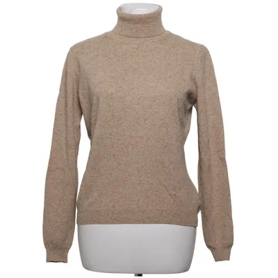 Rollkragenpullover (Beige) von Gerard Darel Merinowolle, Seide