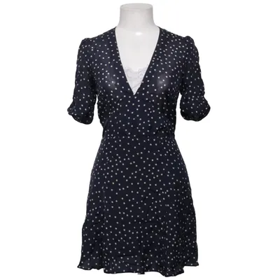 Wrap dress (Blue, White) from Réalisation Silk