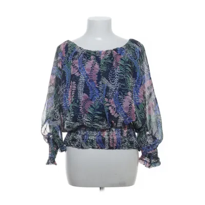 Peplum top (Blue, Multicolored) from Vega Polyester