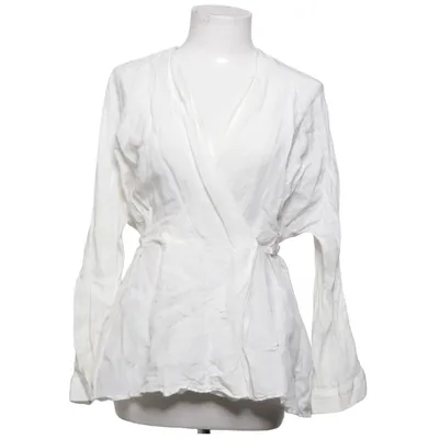 Blouse portefeuille (Blanc) de Zara Lin, Viscose