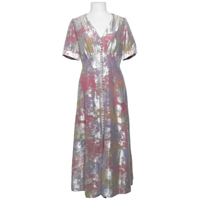 Robe longue (Multicolore) de The Kooples Fibre métallique, Polyester, Viscose