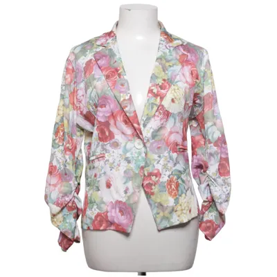 Blazer (Wit, Meerkleurig) van Made in italy Katoen, Elastaan