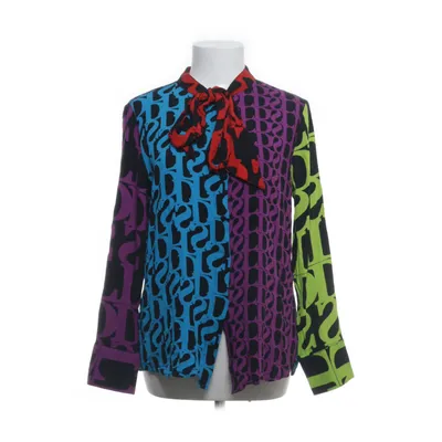 Strikblouse (Zwart, Meerkleurig) van Desigual Viscose