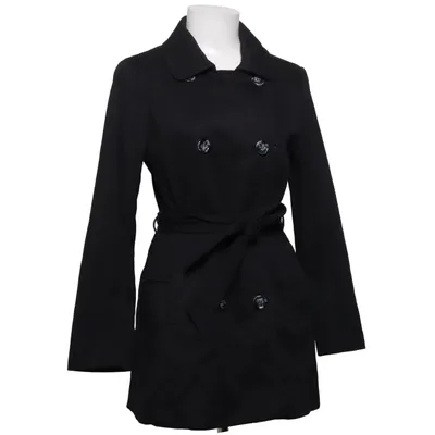 Trenchcoat (Schwarz) von H&M Baumwolle, Elasthan, Polyester