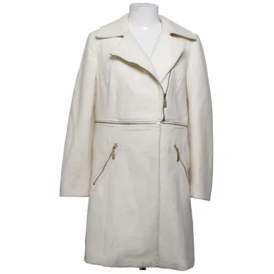 Coat (White) from Rachel Roy Polyester, Viscose