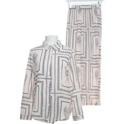 Pyjamas (Beige, Flerfärgad) Elastan, Polyester